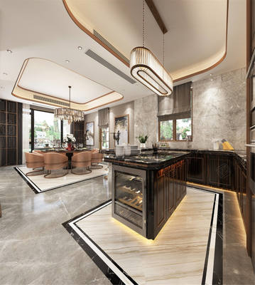 北上海至尊装修效果图鉴赏与别墅装修费用详解