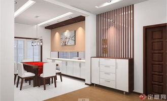 某三居室住宅装修设计CAD施工图及效果图展示